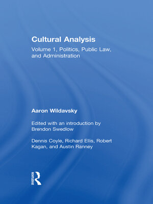 cover image of Cultural Analysis